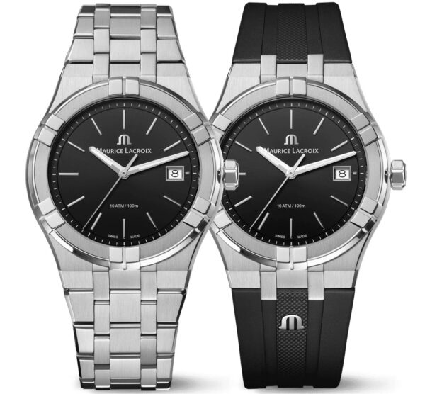 Montres Maurice Lacroix AIKON Quartz 40mm, métallique noir