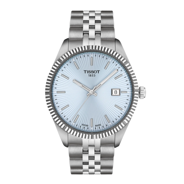 Montre Tissot Ballade 40mm, cadran bleu rayonnant