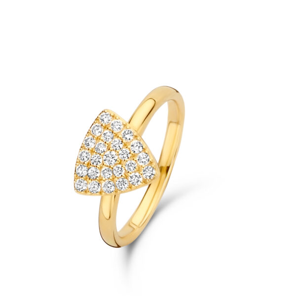 Bague Eolo or jaune avec diamants